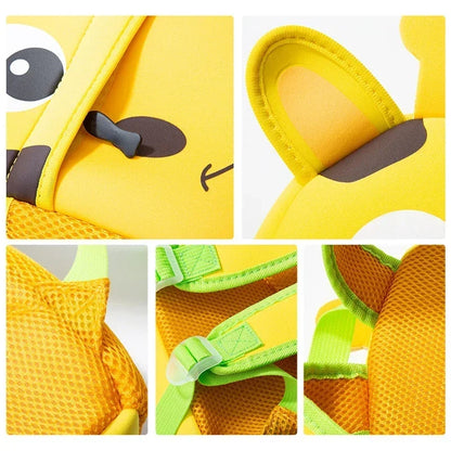 Cartoon Animal Kids Backpack With Durable Nylon Construction - Smarsty