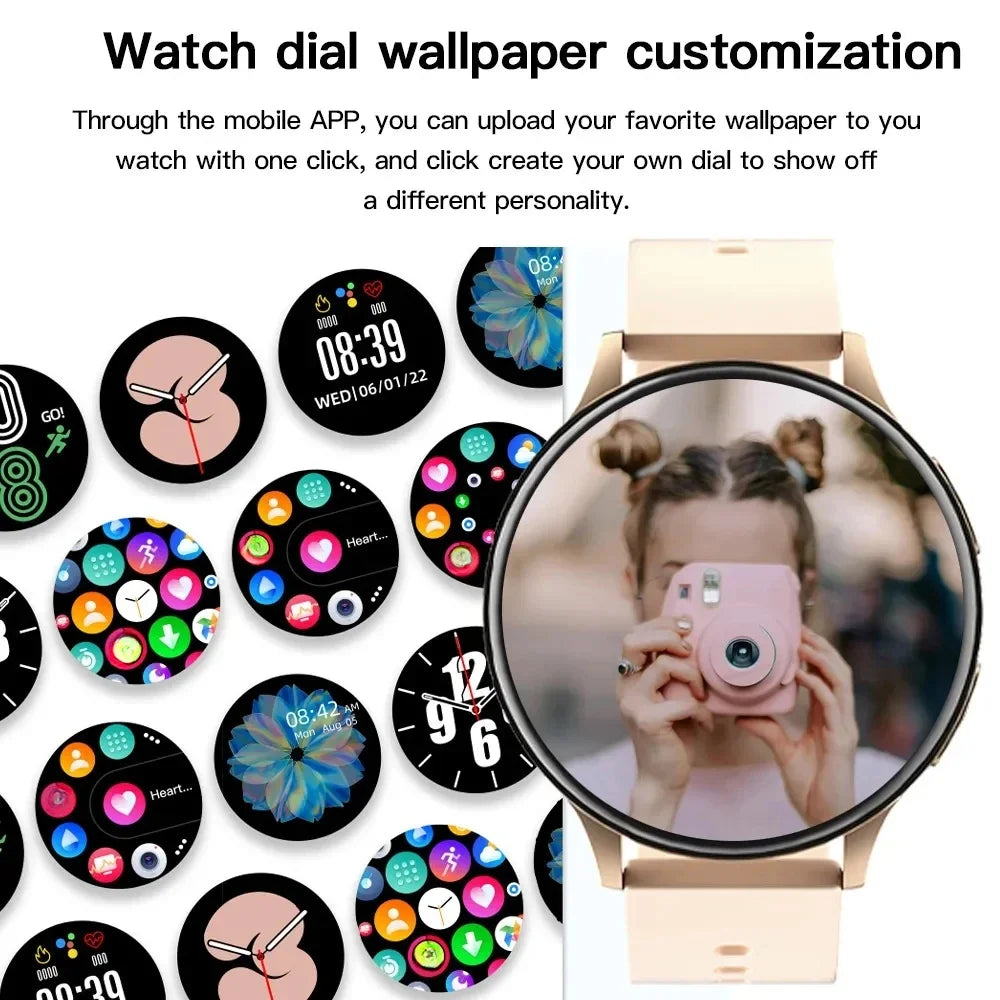 Women Bluetooth Smart Watch with Heart Rate Monitoring - Smarsty