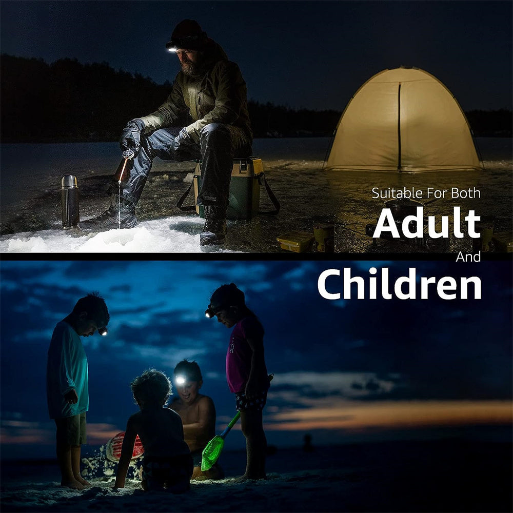 6 Modes Usb Rechargeable Headlamp IPX4 Waterproof Headlight Flashlights LED Head Lamp With Red Green Light For Outdoor Fishing by Smarsty