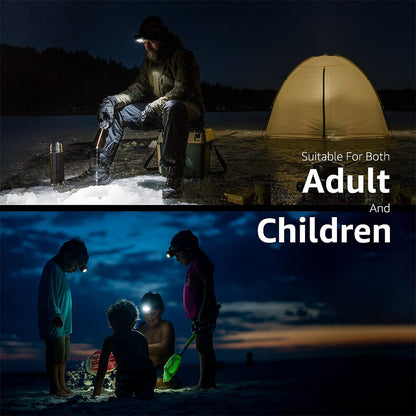 6 Modes Usb Rechargeable Headlamp IPX4 Waterproof Headlight Flashlights LED Head Lamp With Red Green Light For Outdoor Fishing by Smarsty