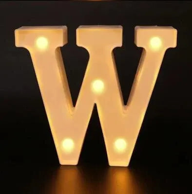 Colorful LED Letter Light for Weddings and Birthdays - Smarsty