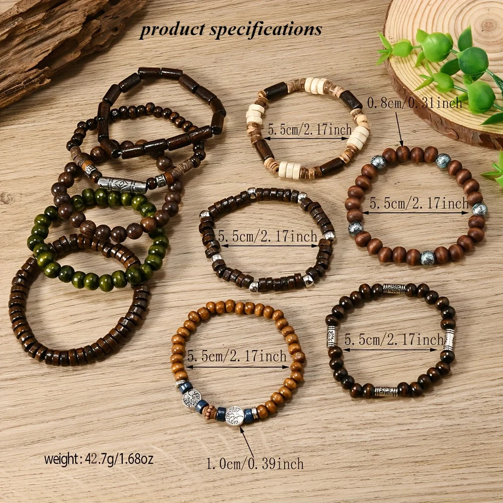 Bohemia Ethnic Beaded Bracelets For Men Stylish Gift - Smarsty