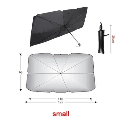 Car Sunshade Umbrella Windshield Folding Front Parasol Umbrella Type Sun Shade for Car Window Summer Sun Protection Accessories - Smarsty