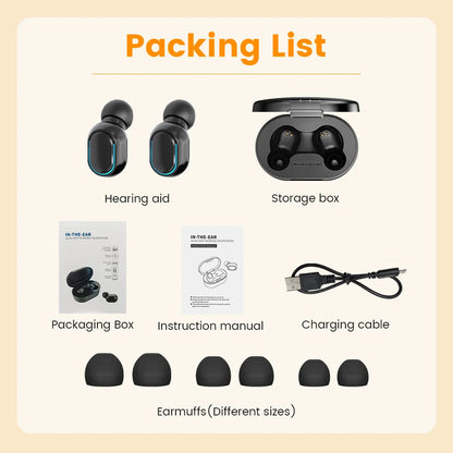 Rechargeable Invisible Hearing Aid for Clear Sound - Smarsty