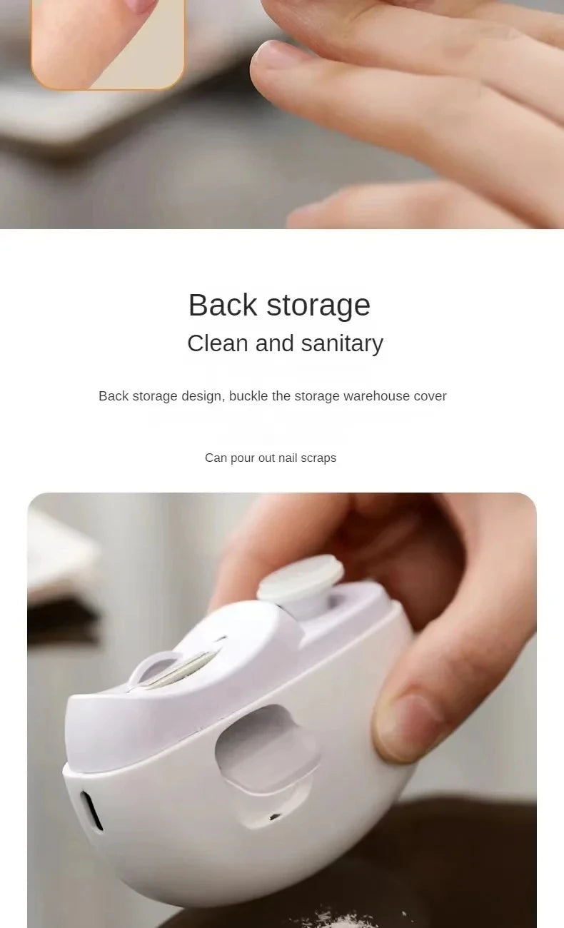 Multifunctional Electric Nail Clipper With Polishing Light - Smarsty