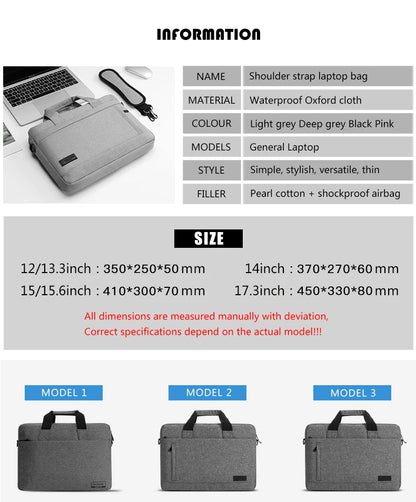Durable Canvas Laptop Sleeve Case With Zipper Closure