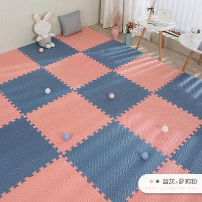 16pcs Foam Baby Play Mat Puzzle Mat Kids Interlocking Exercise Tiles Rugs Puzzle Floor Tiles Toy Carpet Soft Carpet 30*30*1cm by Smarsty