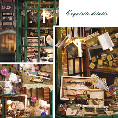 Magical Doll House Wooden Miniature DIY Assembly Building Model Kit Production of Small Room Toys Decorations with Furniture by Smarsty