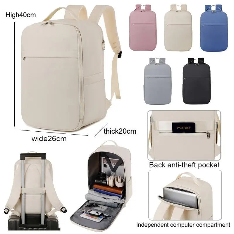 New Business Backpack - Fits 14"/15" Laptops, Great for Short Trips. Colorful, Cabin-Approved. Unisex, Stylish & Practical - Smarsty