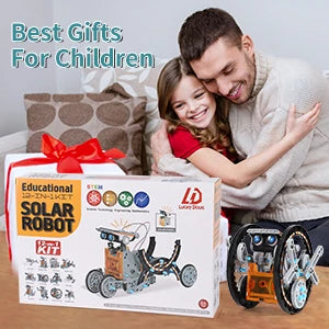 12-In-1 Stem Solar Robot Kit Toys Gifts For Kids 3-8 Years Old Educational Building Science Experiment Set Birthday Gifts Boys