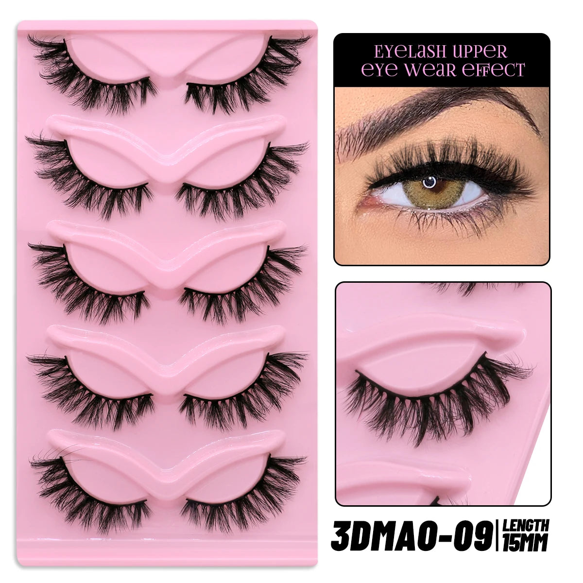GROINNEYA Winged Cat Eye Faux Mink Lashes - Smarsty