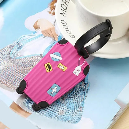Silicone pattern luggage tag, travel suit identification tag, 3D pattern backpack, PVC hang tag, 3D drip glue - Smarsty