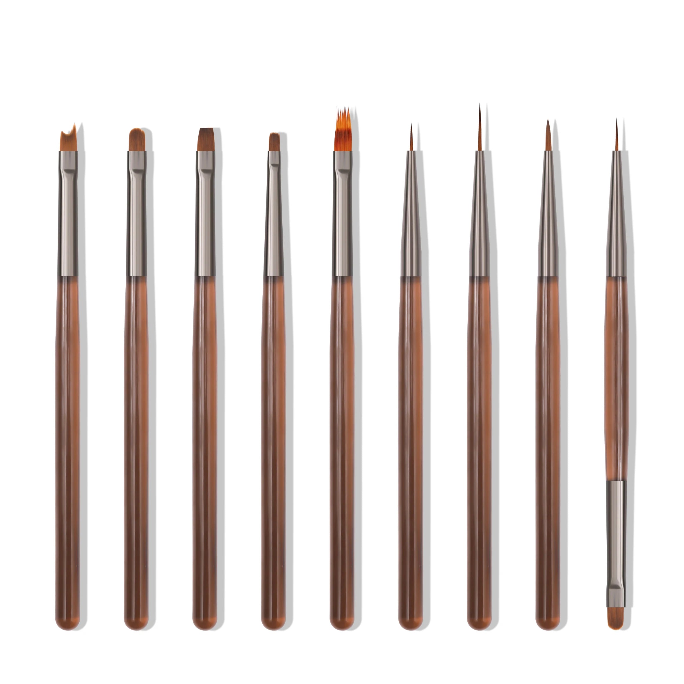 9PCS Nail Art Brush Set for Precision Acrylic Designs - Smarsty