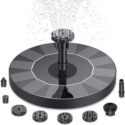 Floating Solar Fountain Pump for Bird Baths and Ponds - Smarsty