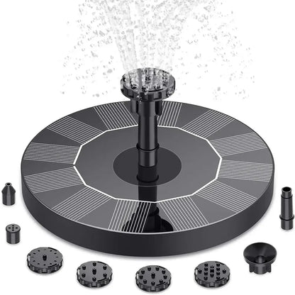 Floating Solar Fountain Pump for Bird Baths and Ponds - Smarsty