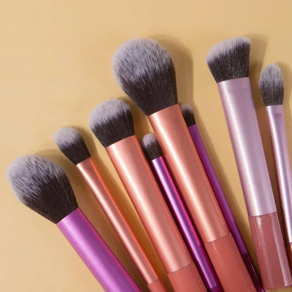 Soft Synthetic Hair Makeup Brush Kit for Flawless Application - Smarsty