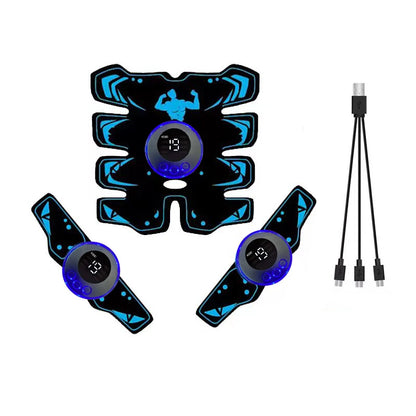 USB Rechargeable EMS Muscle Stimulator for Effective Abdominal Training - Smarsty