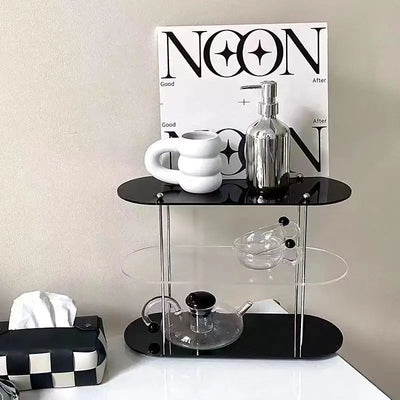 Ins Style Acrylic Multi-layer Storage Rack Decorative Shelves Desk Organizer Makeup Jewelry Home Organization Garden by Smarsty