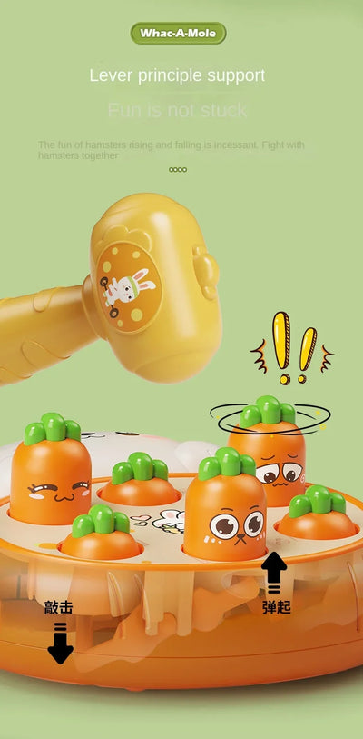 Cartoon Montessori Baby Toys Toddler Educational Birthday Gift Animal Theme Knocking Game Parent Child Board Hammering Game - Smarsty