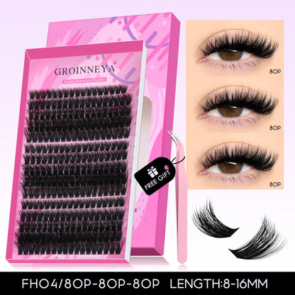 GROINNEYA DIY Fluffy Lash Clusters Kit for Volume - Smarsty