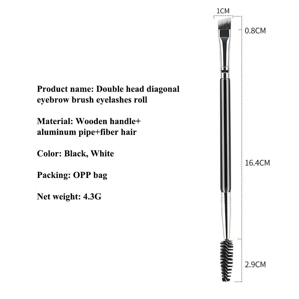 Dual Ended Eyebrow Brush With Spoolie For Perfect Brows - Smarsty