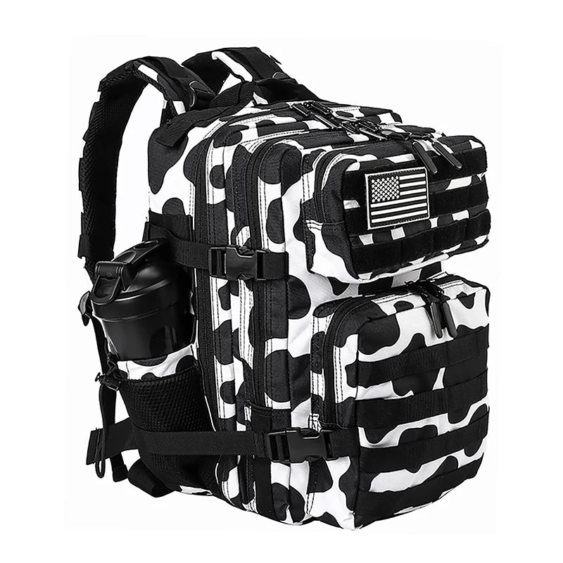 LHI 45L/35L/25L Tactical Backpack for Men and Women Waterproof Athlete Gym Outdoor Bag Travel Hiking Rucksack with Bottle Holder - Smarsty