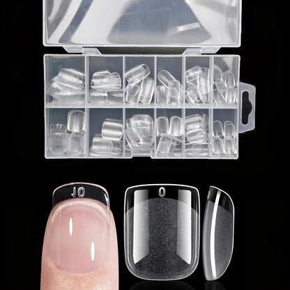 Long Round Fake Nails 120 Piece Set for Easy DIY - Smarsty