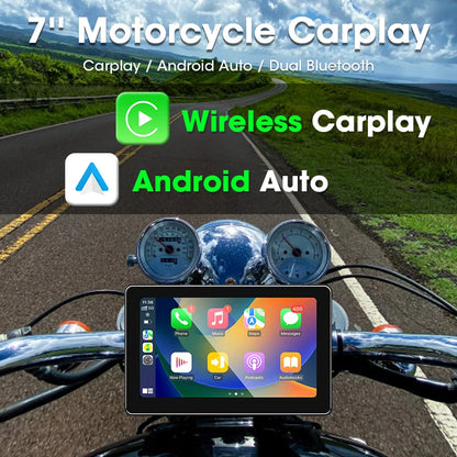 7 Inch Motorcycle GPS Navigation IP67 Waterproof CarPlay - Smarsty