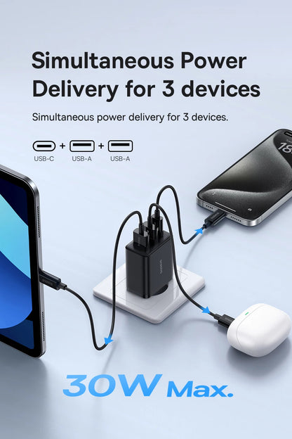 30W USB Type C PD Fast Charger For iPhone Androids - Smarsty