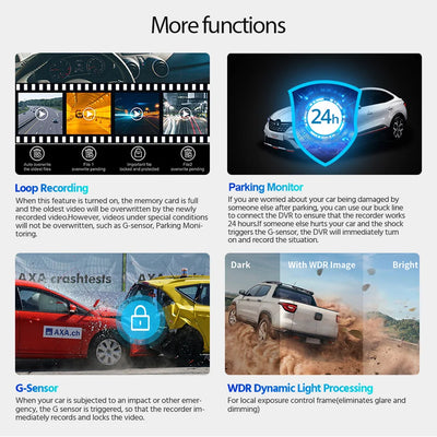 4K Dash Cam Night Vision With GPS Parking And WiFi - Smarsty