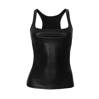 Solid Tank Top Women Edgy Clothes Y2k Accessories Sleeveless Ropa De Mujer Square Collar Camison Verano Korean Fashion Clothing - Smarsty