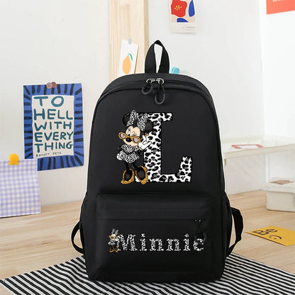 Cartoon Kids Backpack Breathable Canvas School Bag Durable - Smarsty