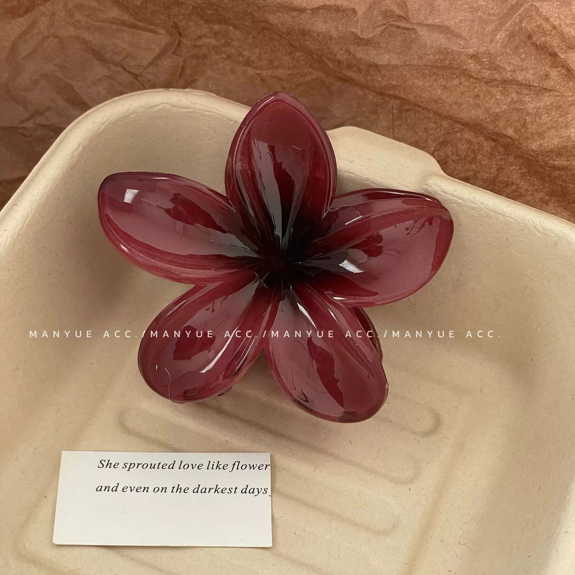 Elegant Gradient Flower Hair Clips Large Secure Hold - Smarsty