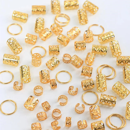 80pcs Stylish Dreadlock Hair Beads for Braids - Smarsty