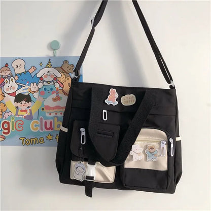 Waterproof Nylon Shoulder Bag For Women Crossbody Tote - Smarsty