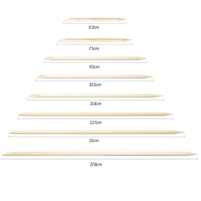 Wood Cuticle Pusher Sticks for Gel Polish Removal - Smarsty