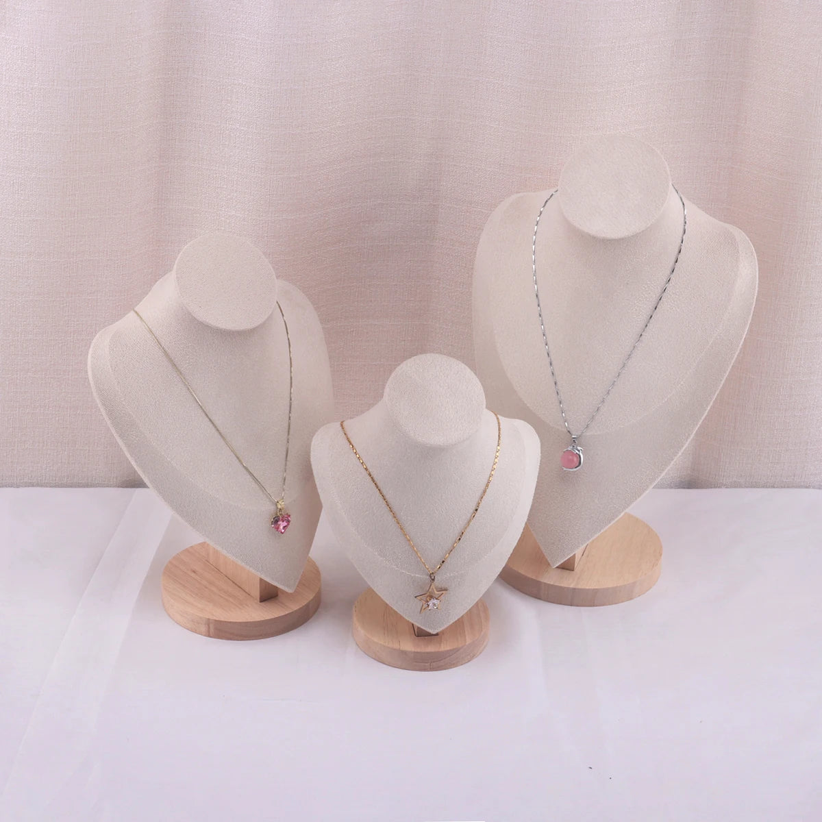Velvet Jewelry Display Stand for Necklaces and Pendants - Smarsty