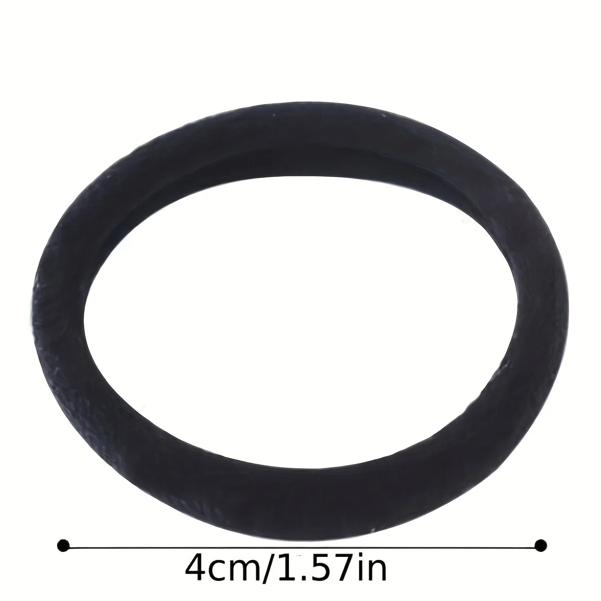 Black Hair Bands High Elastic Strong Hold 100pcs Pack - Smarsty