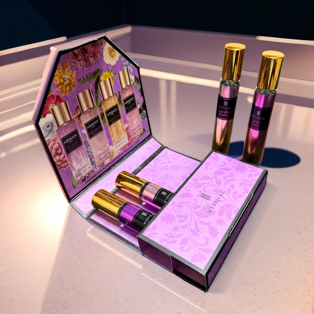 MYSTICAL Women's perfume gift box, floral fragrance fresh, unisex, travel, Mother's Day, Valentine's Day, birthday gift