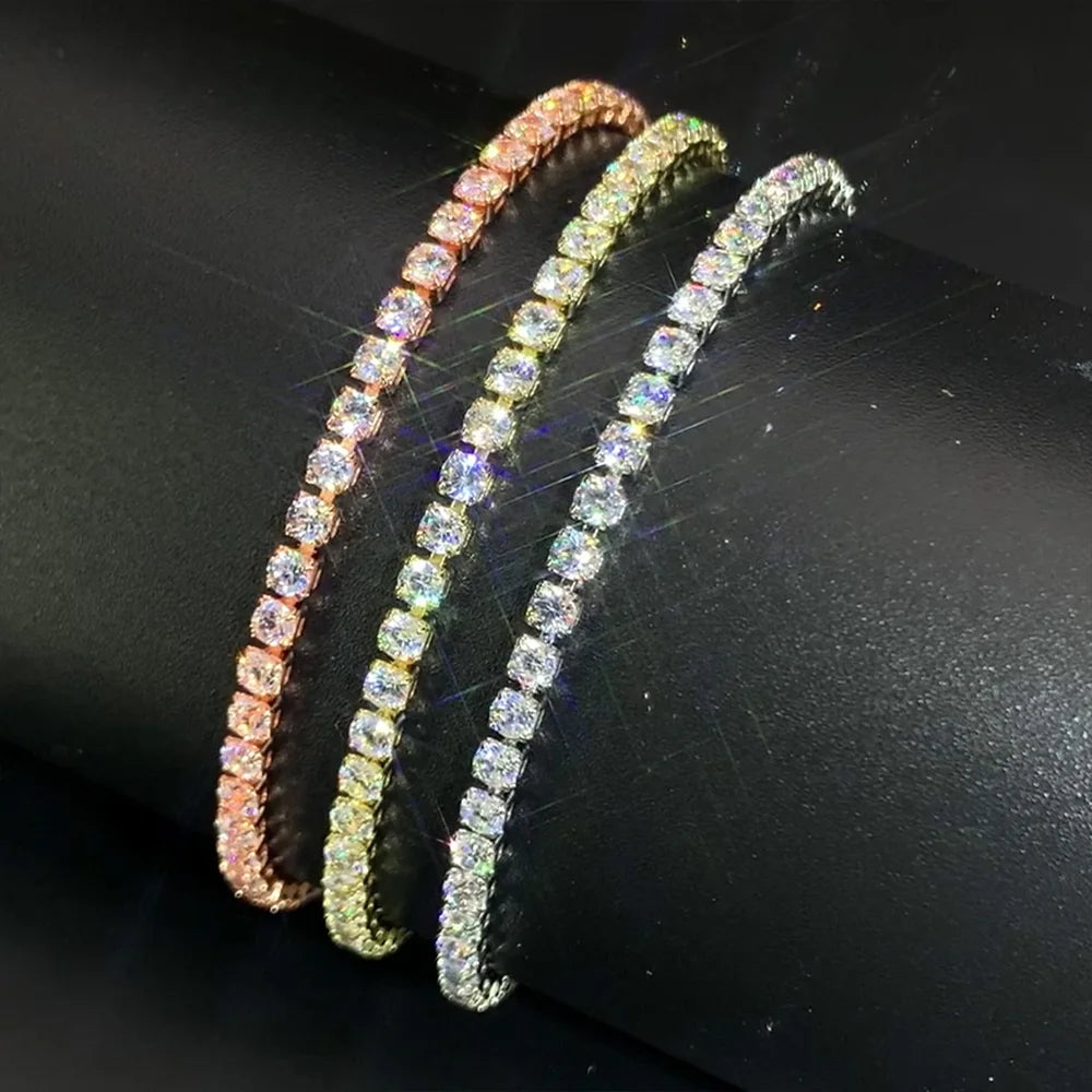 Zirconia Tennis Bracelet for Women Elegant Wedding Jewelry - Smarsty
