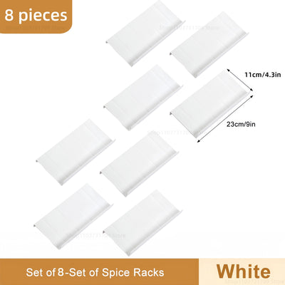 4 Layers Kitchen Spice Drawer Organizer Adjustable Spice Rack for Spice Jars Seasoning Bottles Cabinet Pantry Kitchen Organizer by Smarsty
