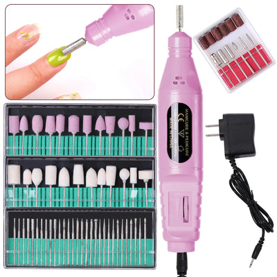 Portable Electric Nail Drill Kit for Manicure and Polishing - Smarsty