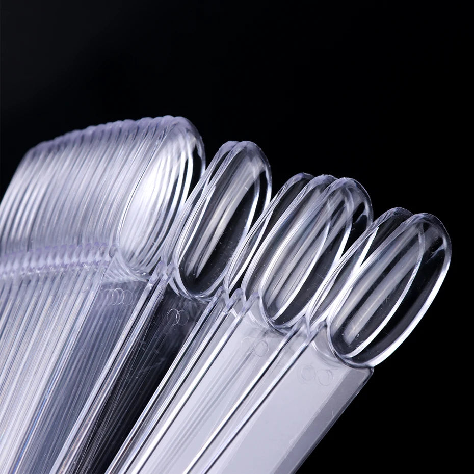 50pcs Oval Nail Display Tips for UV Gel Swatching - Smarsty
