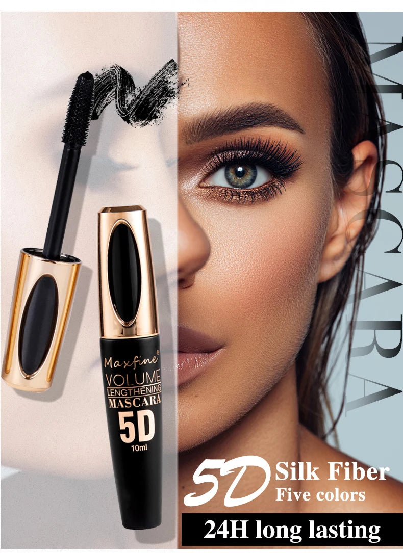 5D Silk Mascara for Big Eyes with Lengthening Formula - Smarsty