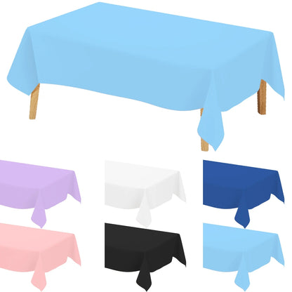 Multi Solid Color Disposable Plastic Tablecloth for Events - Smarsty