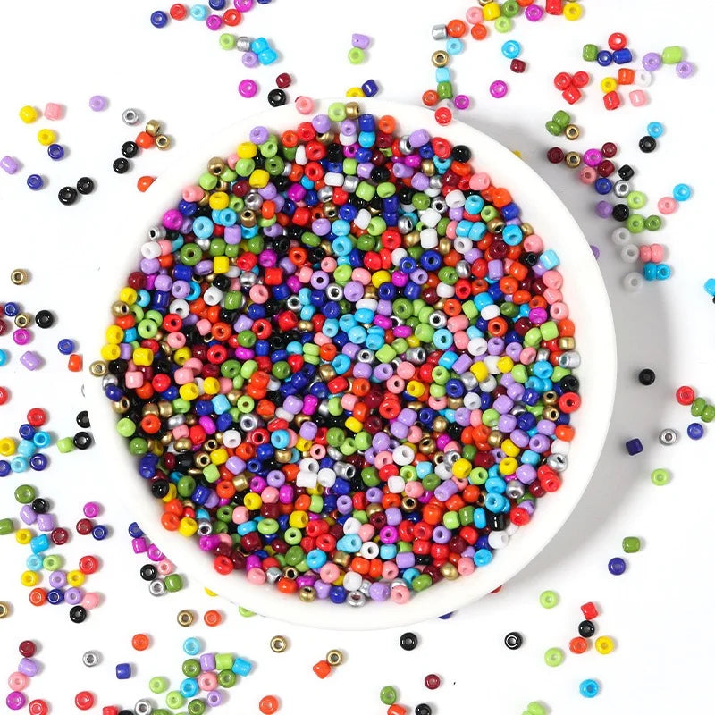 2400pcs 3mm Glass Seed Beads Bulk Kit for Jewelry Making - Smarsty