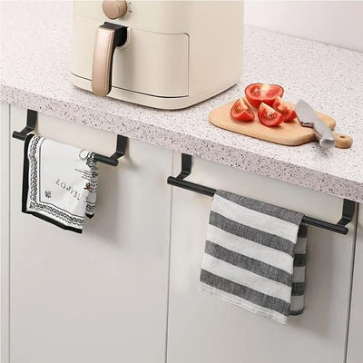 Over Cabinet Towel Rack Organizer for Bathroom and Kitchen - Smarsty