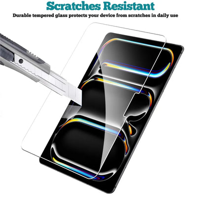 2Pcs Tempered Glass Screen Protector For ipad Pro Air 13 11 2024 M4 M2 Air 5 4 Pro 12.9 11 M3 M5 2025 Film - Smarsty