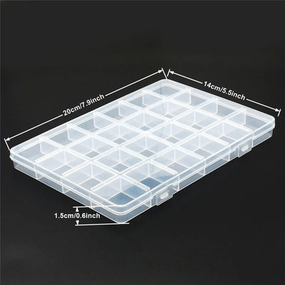 Plastic Storage Box Organizer with Dividers for Jewelry Crafts - Smarsty