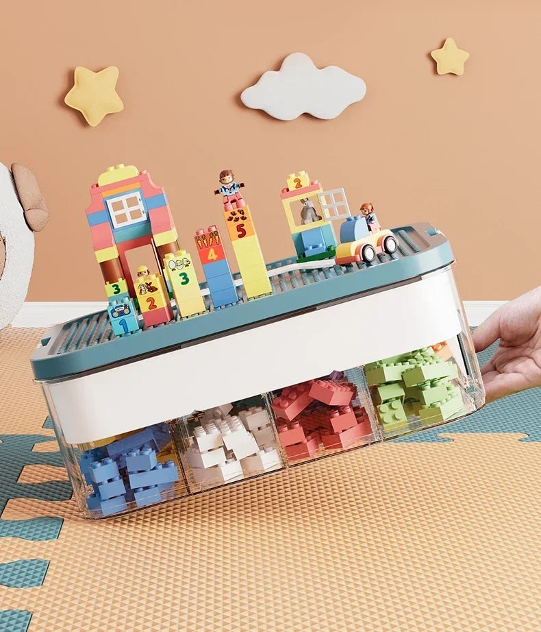 Plastic Lego Storage Box Children Jigsaw Puzzle Building Block Lego Container Classification Part Sort Box Kidroom Toy Organizer